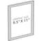 Azar Displays Wall Mount Plastic Snap Poster Frame 8.5'' x 11'' Portrait/Landscape Sign Holder Frame, 4PK 300336-BLK-4PK - alternate 3